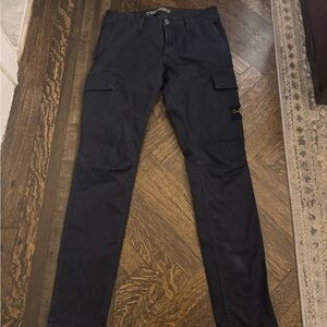 Stone Island Navy Skinny Cargo Pants - W31